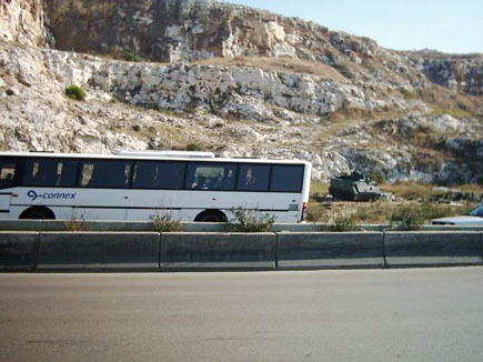 Army tanks deployed at the demonstration scene 11-21-03[1]